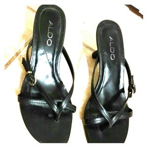 Aldo Thong Black Sandals