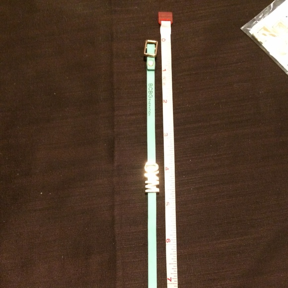 Hard rubber bracelet.
