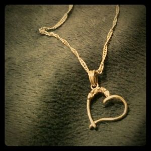 Diamond/White Gold Pendant.  Chain not included