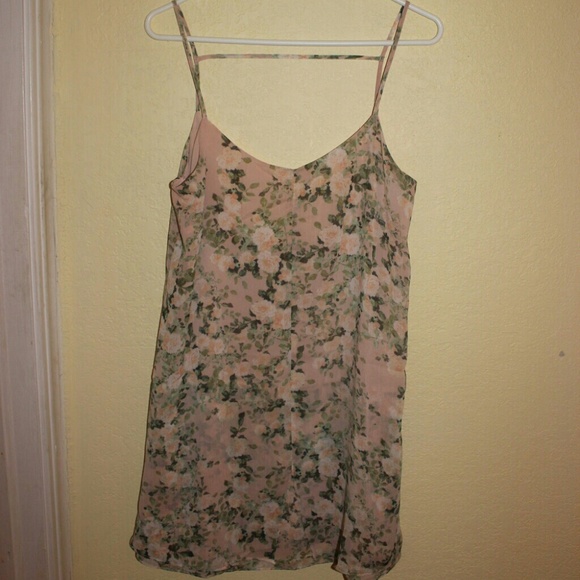 NWOT Gorgeous Pink and Green Mini Dress