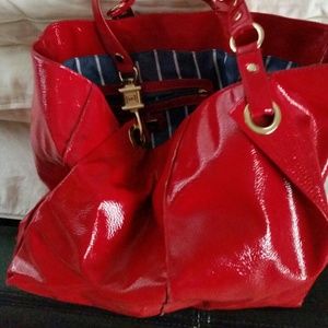 Red patent leather Purse