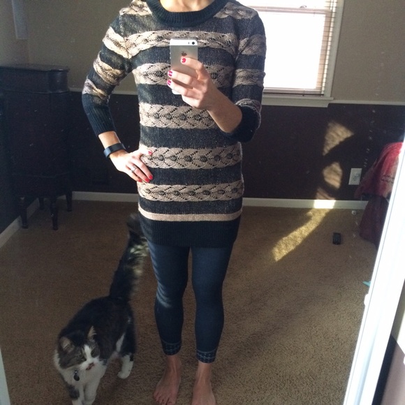 Minkpink Black and Gold Sweater