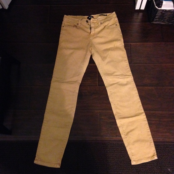 BDG women's mustard yellow strait leg high rise