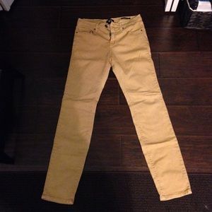 BDG women's mustard yellow strait leg high rise