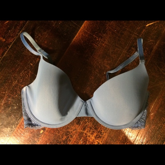 Calvin Klein blue lace bra