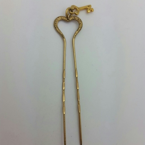 Antique Victorian Gold Fill Glasses Pin Hair Stick
