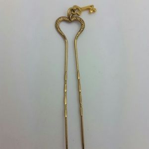 Antique Victorian Gold Fill Glasses Pin Hair Stick