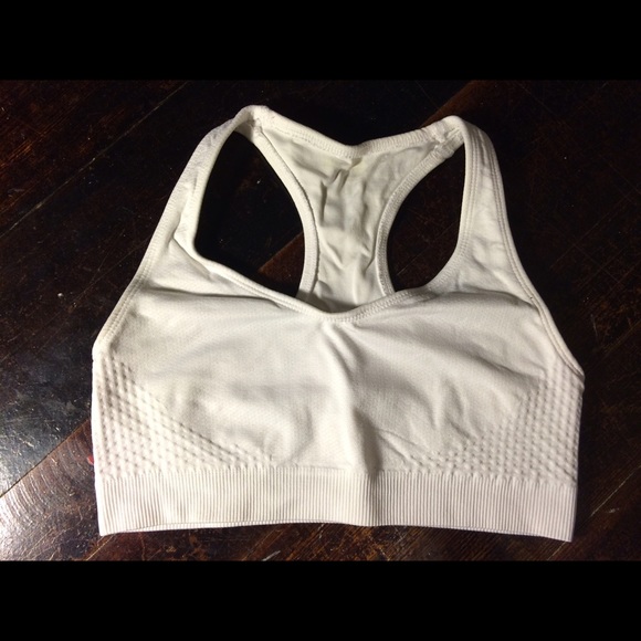 White sports bra. Never been worn.