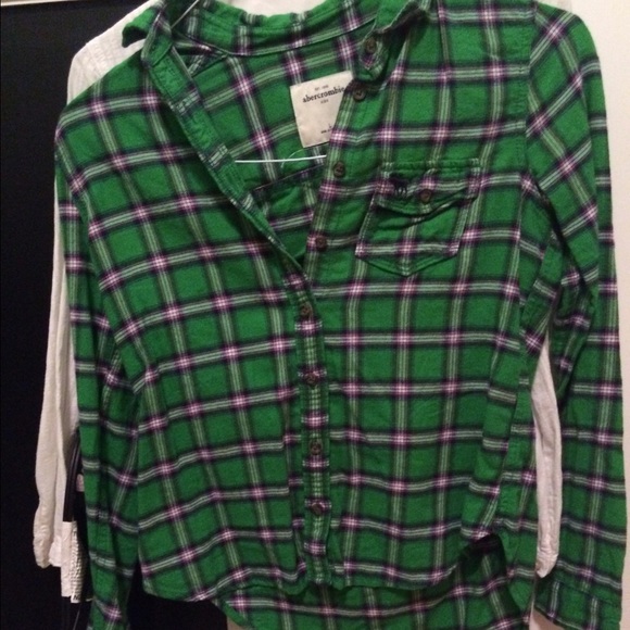 A&F kids button up