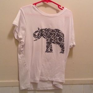 Floral elephant top