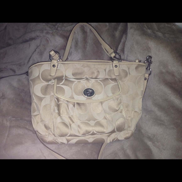 Light Gold Coach Purse