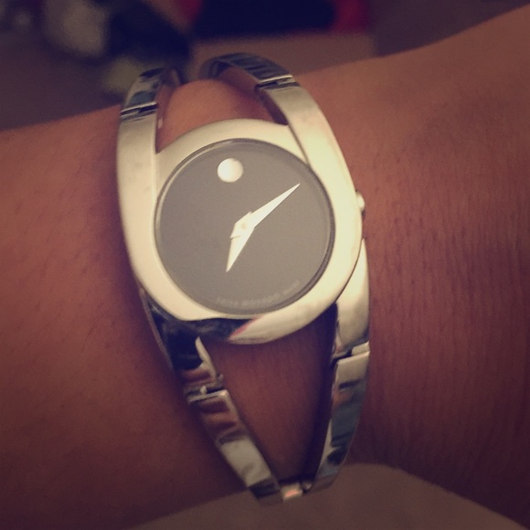 Movado Amorosa Silver w/ Black Face