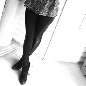 Sexy Black Leather Leggings