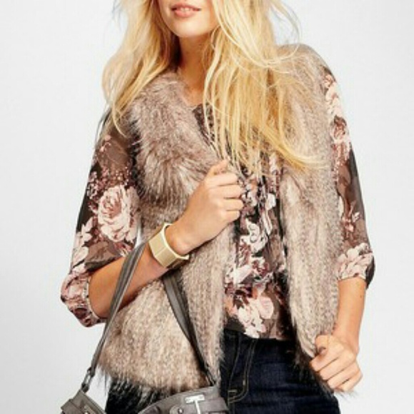 Faux fur vest