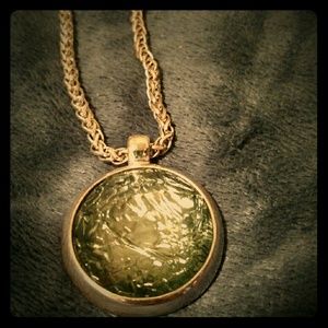 Blue/Green earrings and necklace