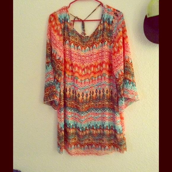 Colorful cute flowy dress!!! NWT!!!