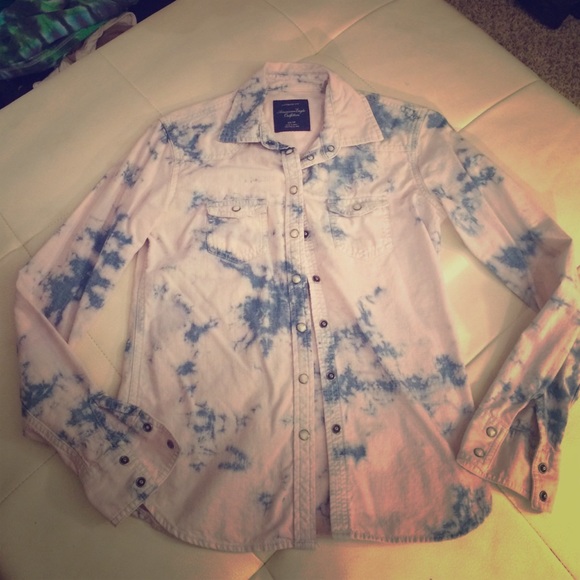Tye Dye / Acid Wash Button Up - Picture 1 of 4