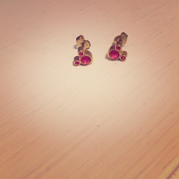 NWT DISNEY EARRINGS HANNAH MONTANA EARRINGS HOOP **SUPER CUTE** MED SIZE