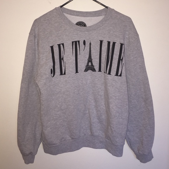 Je'taime gray crewneck