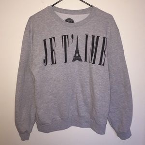 Je'taime gray crewneck