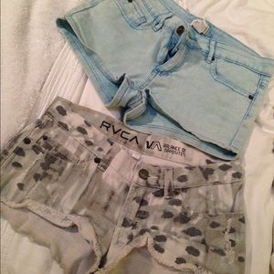 RVCA & forever 21 shorts