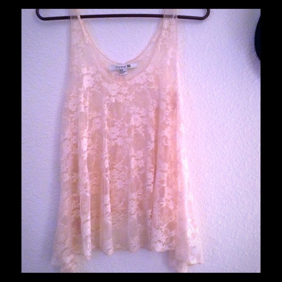 BUNDLE of 3!! Sheer lace tank top