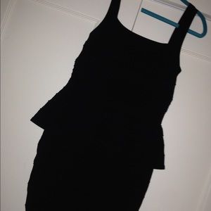 black peplum nasty gal dress