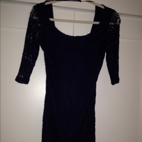 lace navy dark purple ish dress
