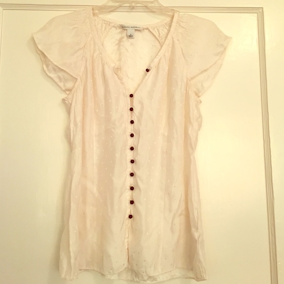 100% silk polka dot Banana Republic blouse - Picture 1 of 2
