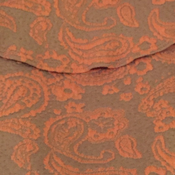Tan and Light Orange Pencil Skirt - Picture 2 of 2
