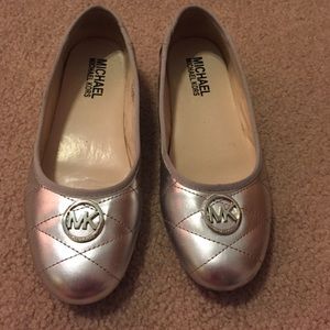 Silver Michael Kors Flats