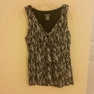 Navy blue sleeveless top
