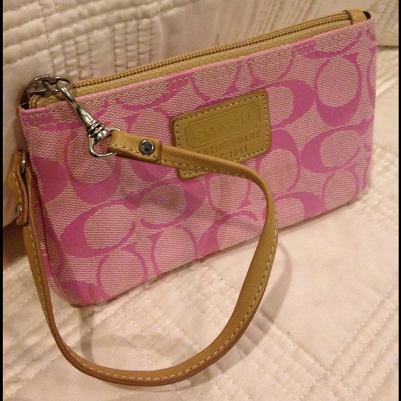Pink, Coach wristlet.