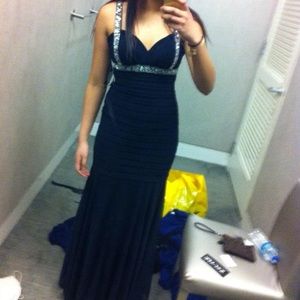 Navy Blue Prom Dress