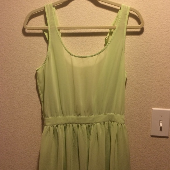 Lime green maxi dress - Picture 4 of 4