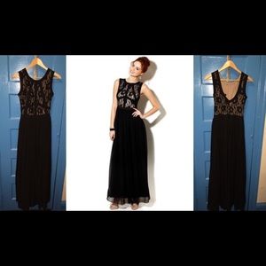 Sleeveless Lace Gown