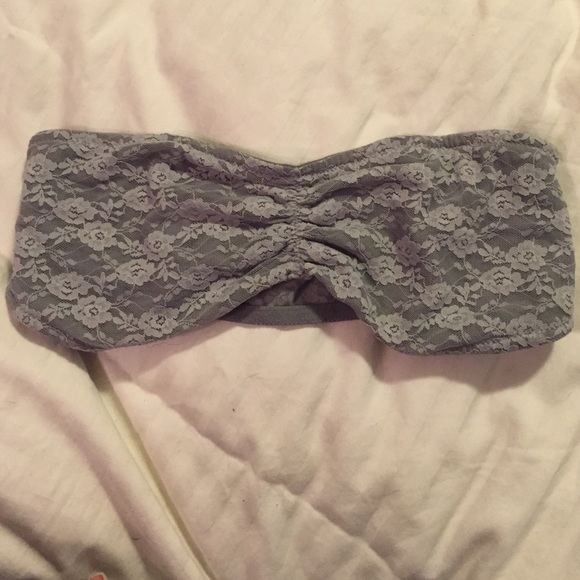 PINK Classic Bandeau in Grey
