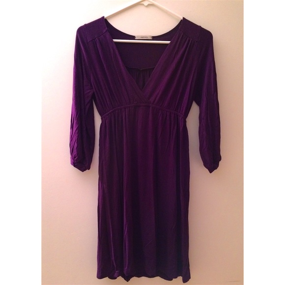 Purple 3/4 sleeve dress