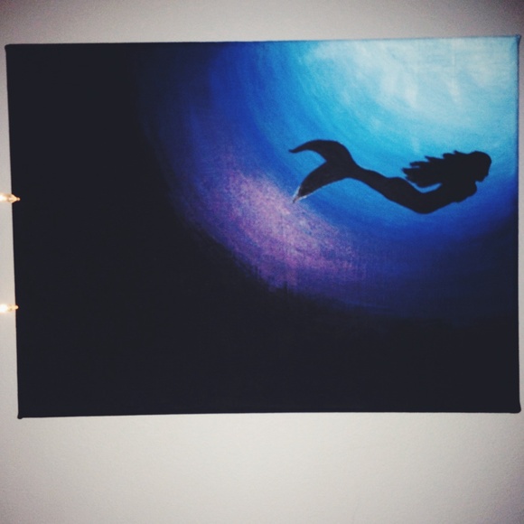 Mermaid Silhouette Canvas 🐚🌊