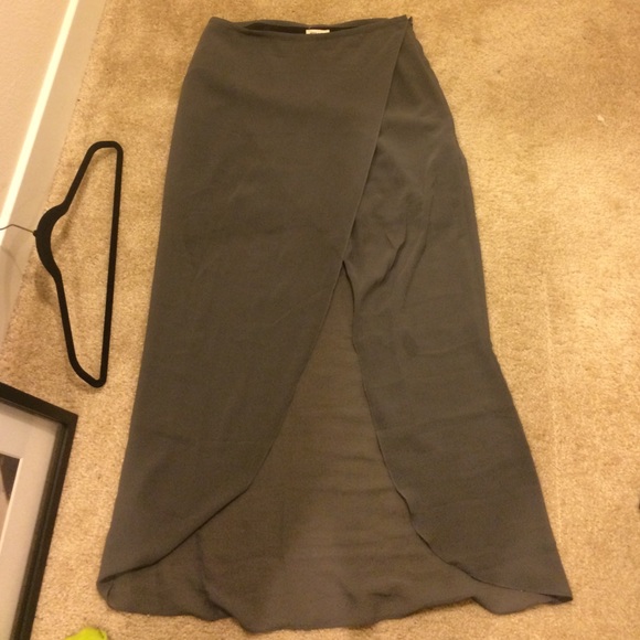 Urban outfitters Grey sheer maxi shirt