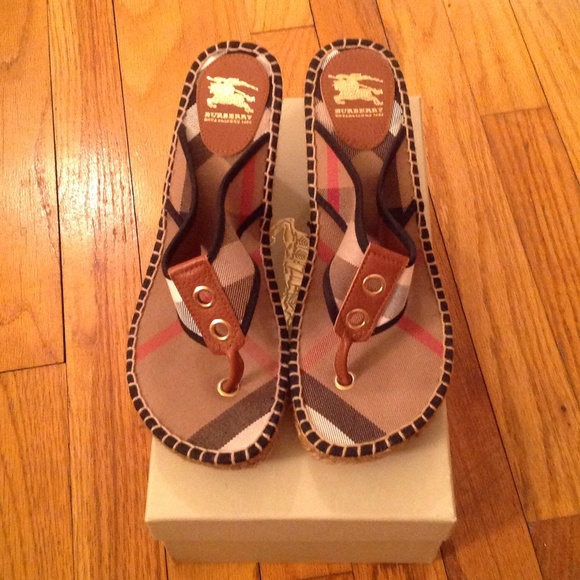 Burberry Wedge Sandals