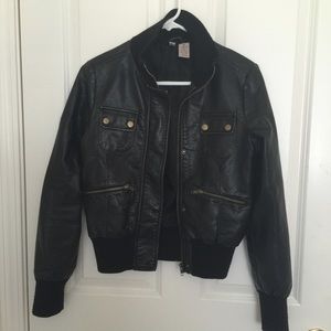 Faux Leather Jacket