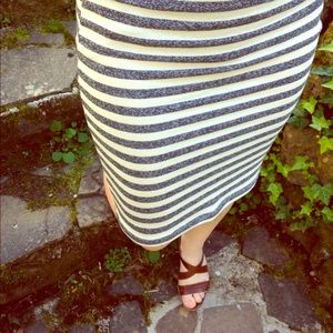 French Terry Pencil Skirt