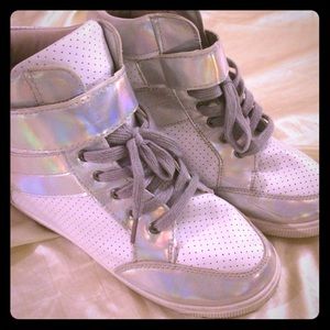 Holographic sneakers
