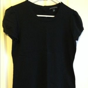 Black puff sleeve sweater