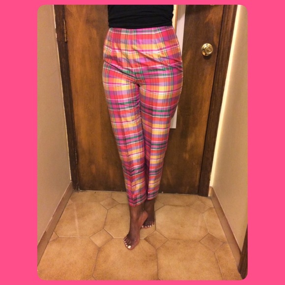 Carlisle Vintage striped silk trouser pants bottom