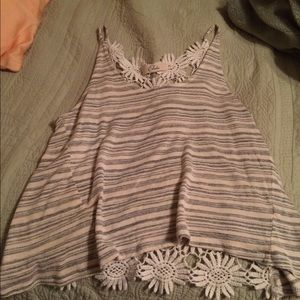 Tank top with see through back