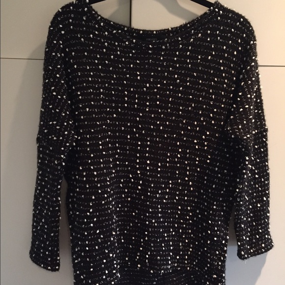 Black and white sweater