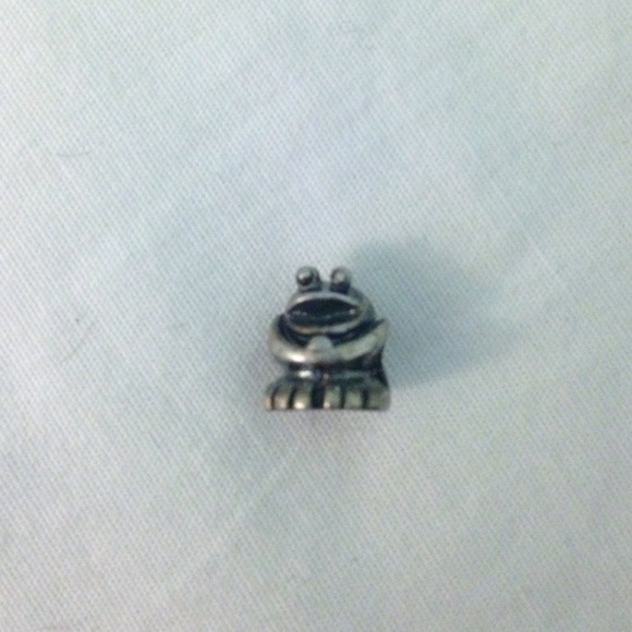 Frog pandora charm sterling silver