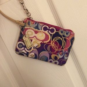Coach zipper pouch